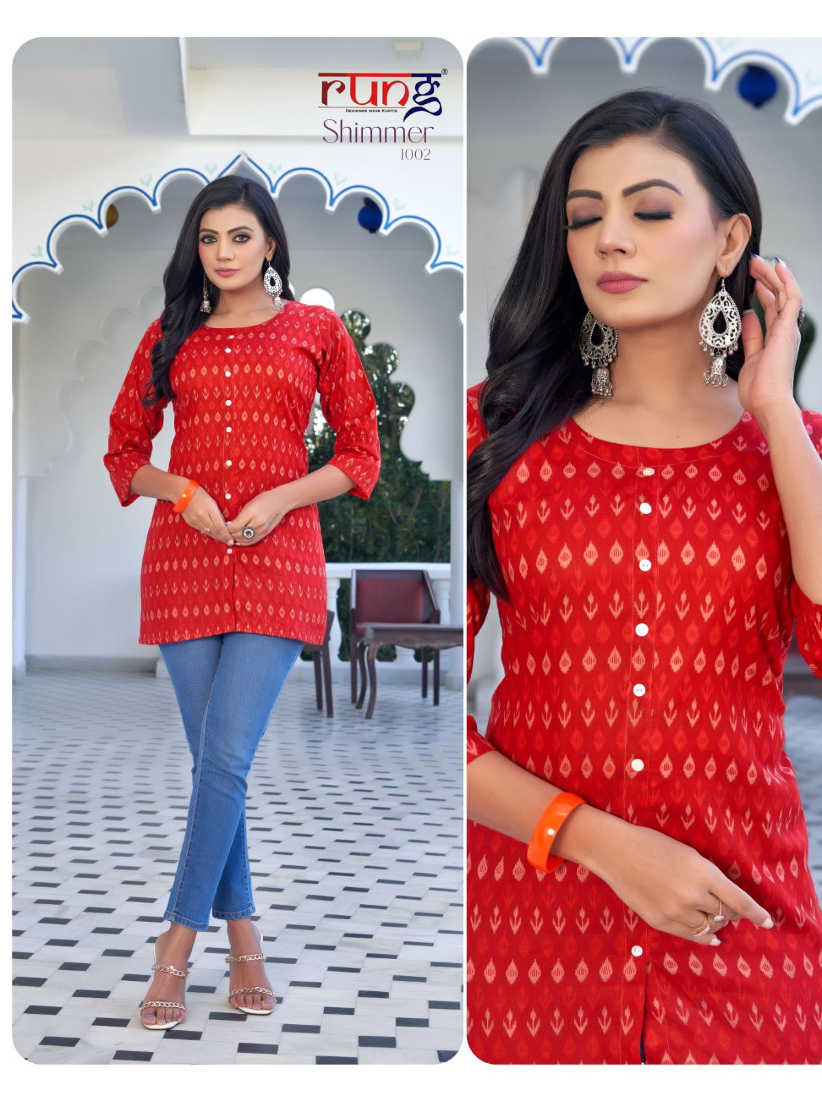 Shimmer By Rung Cotton Printed Ladies Top Wholesalers In Delhi